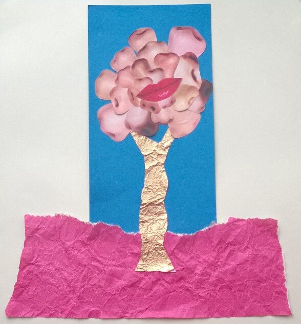 Коллаж "Ароматный цветок".