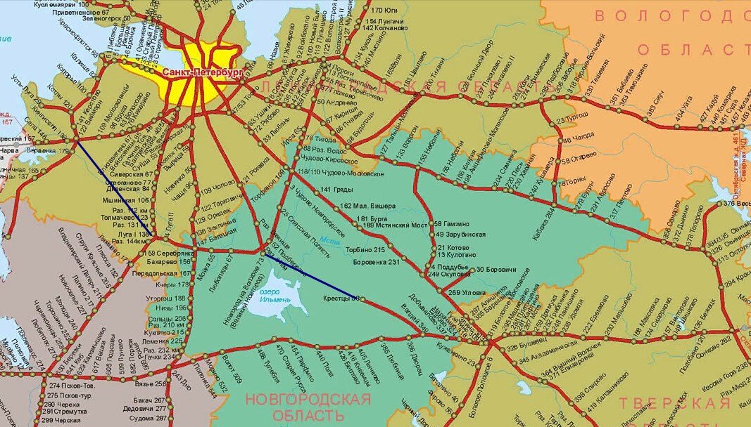 Жд карта юга россии с городами