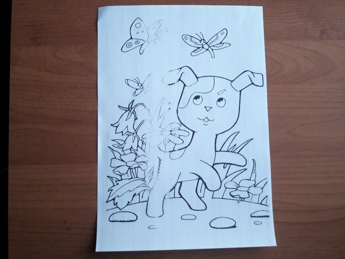 применение раскрасок в аппликации с детьми