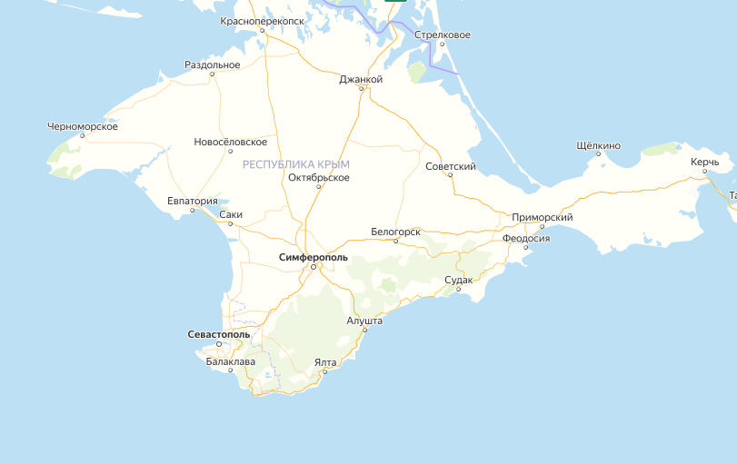 Скрин Яндекс карты