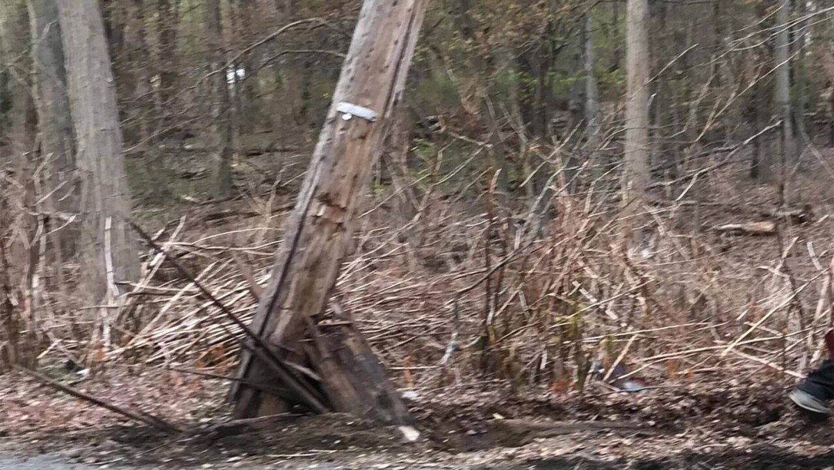 Полиция говорит, что женщина врезалась в электрический столб после того, как потеряла сознание от ношения маски N95 за рулем в течение нескольких часов  (полицейское управление Линкольн-парка)