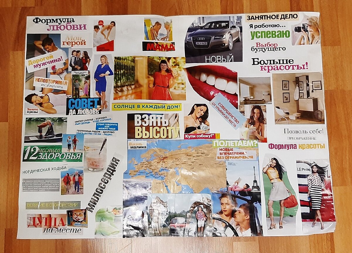 Карта желаний в день рождения