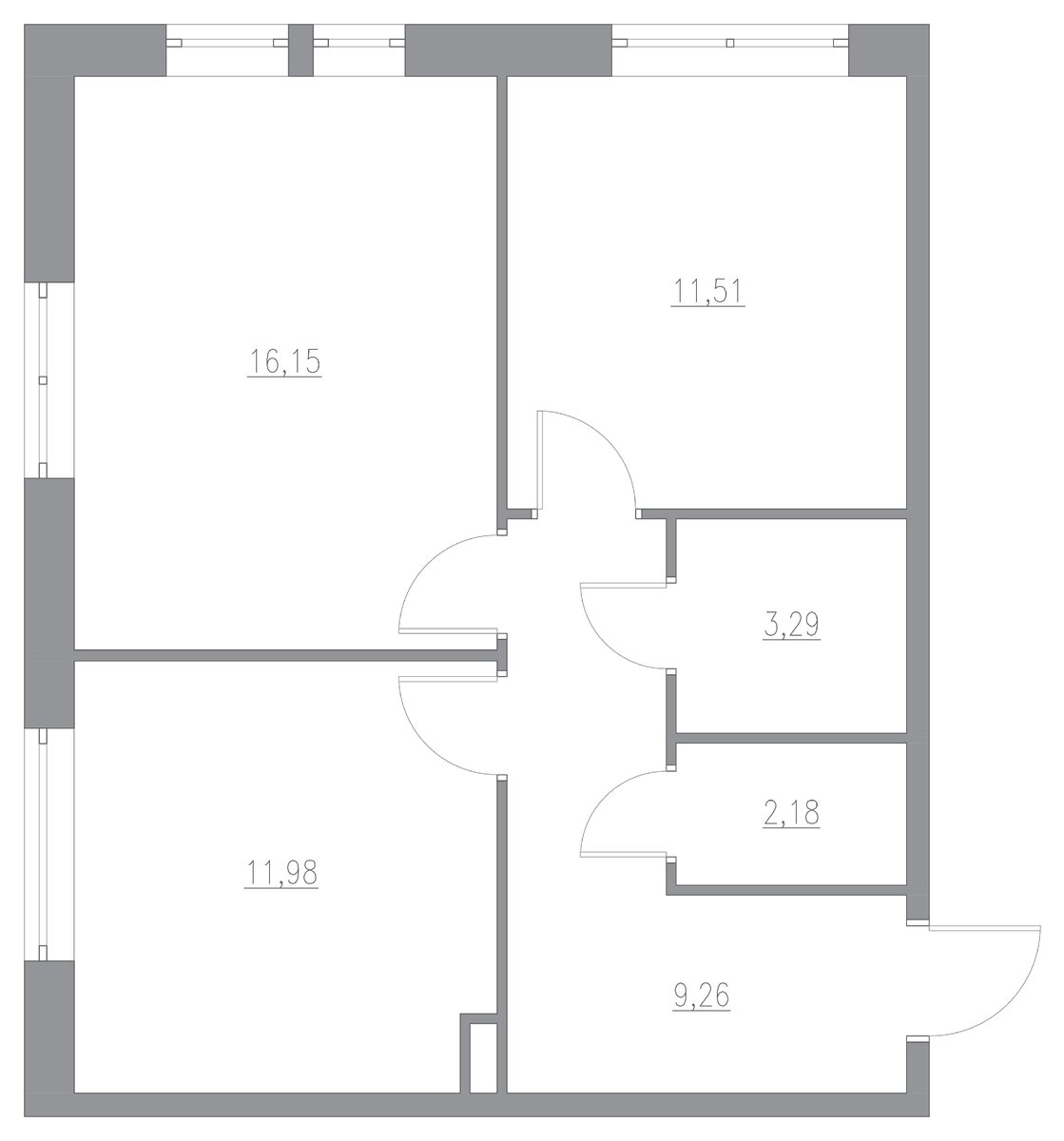 План "ДО" перепланировки