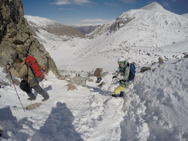 Подход под горное озеро.