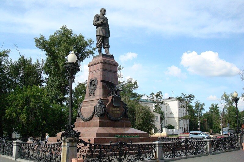 Памятник александру 3 в иркутске фото Достопримечательности Иркутска Путешествие вокруг света Дзен