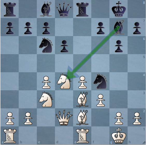 берем коня слоном