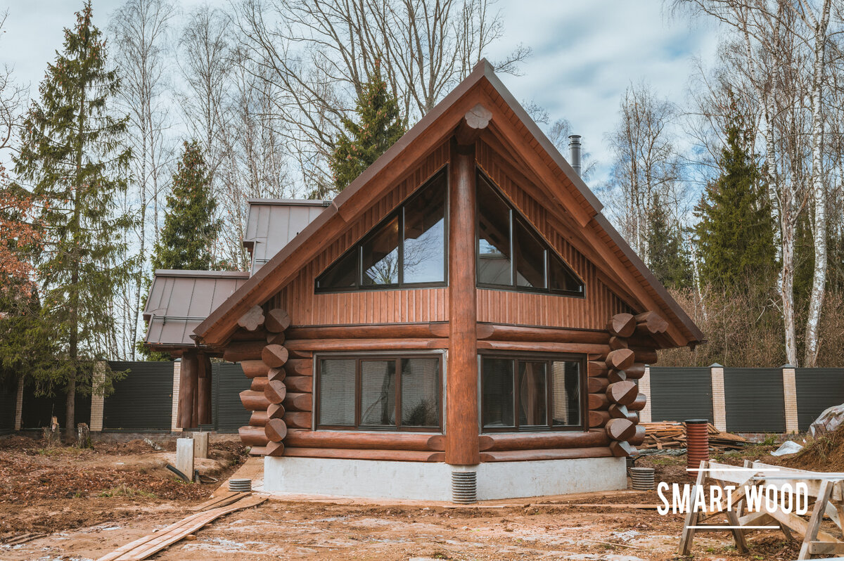 Канадский дух на юге Московской области⁣⁣⠀⁣⁣⠀ | Smart Wood | Деревянные дома  | Дзен