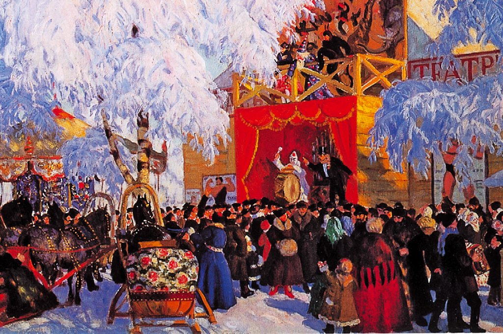 Кустодиев картина на ярмарке