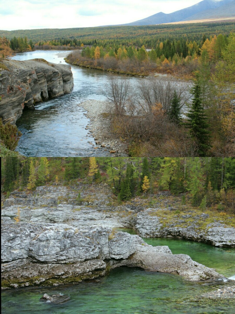 Коллаж из фото моих друзей, побывавших минувшей осенью на полярном Урале