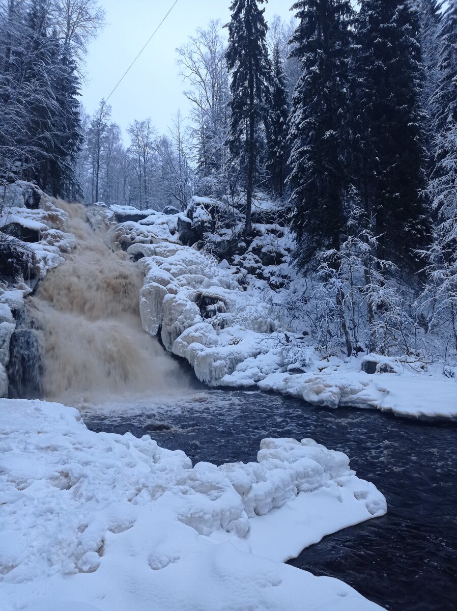 Водопад белые мосты Карелия11