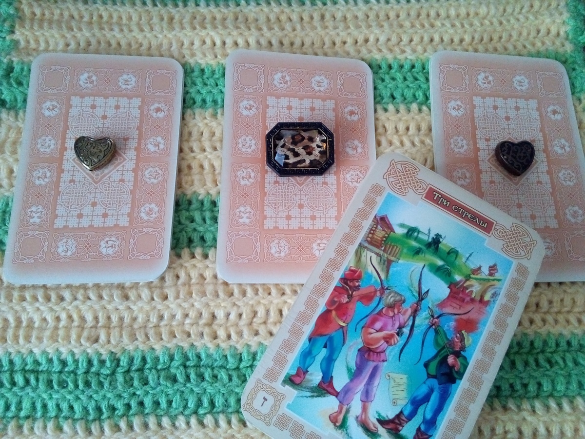 Варианты прогноза и карта основных вибраций дня. Фото автора