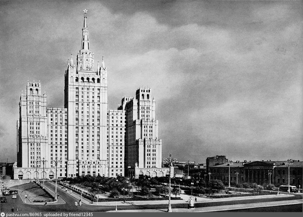 Площадь Восстания (Кудринская), 1957 г. Подпись на вотермарке: uploaded by friend12345.