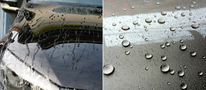 До и после покрытия воском. Фото в открытом доступе 