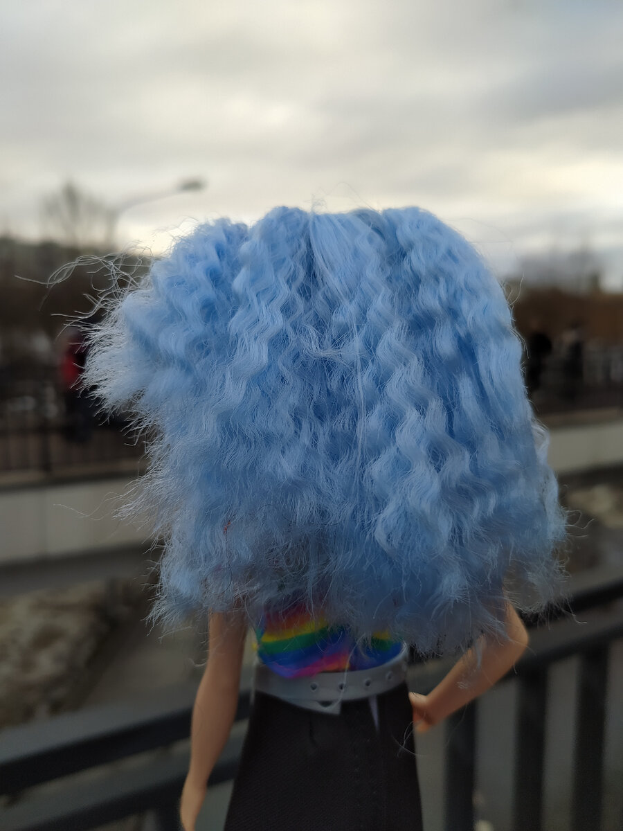 Barbie Fashionistas Doll 170, Rainbow Striped Top & Black Skirt ...