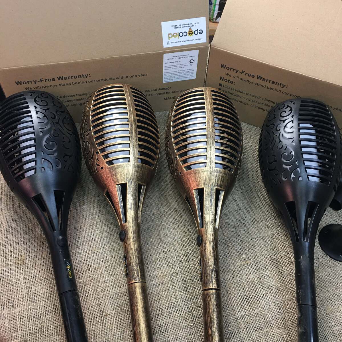 4 светильника-факела уже есть) Но чувствую, что нужно брать еще