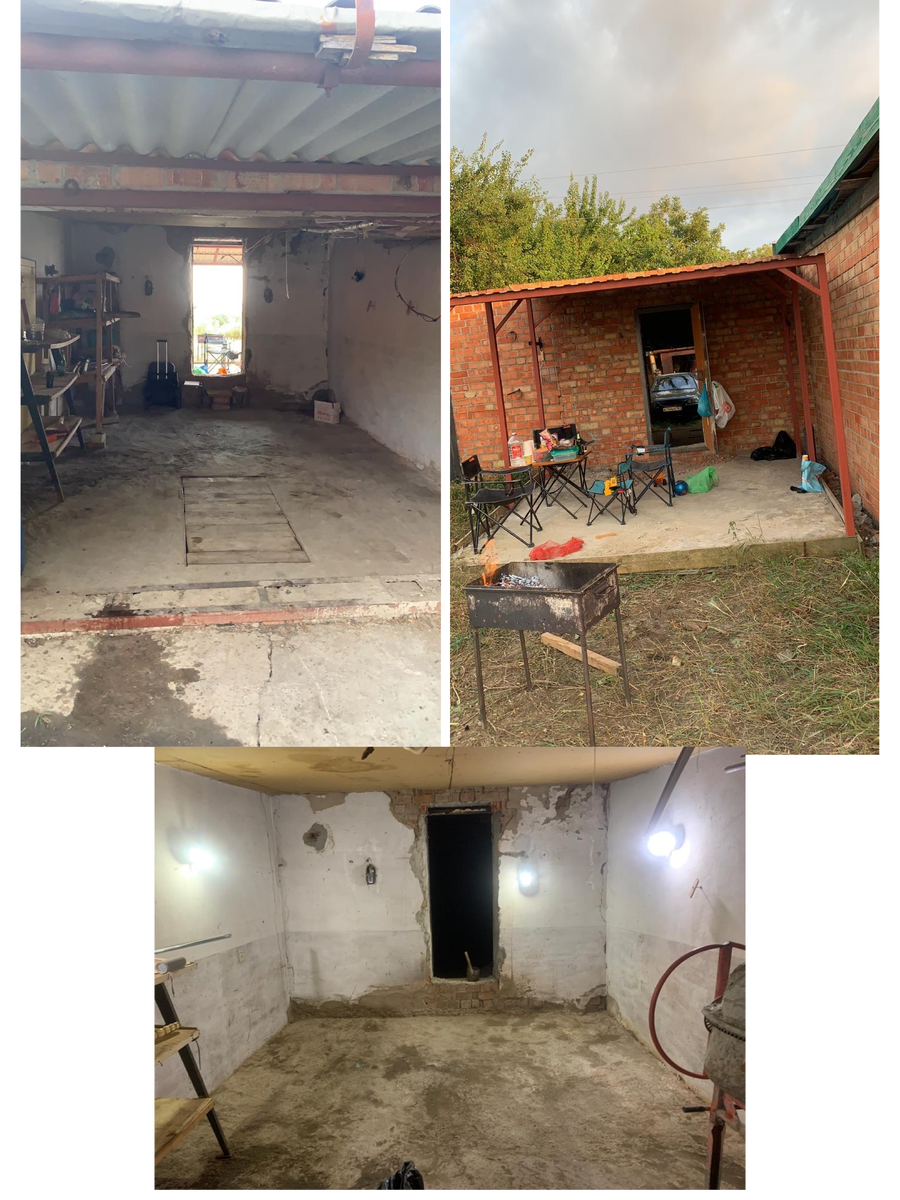 Вот так выглядел мой гараж при покупке в августе 2021