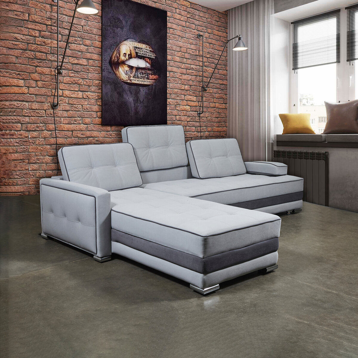 Владивосток мебель. ДИВАН - ТРАНСФОРМЕР 3 в 1 ОСКАР П производство МОСКВА