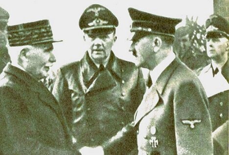 Анри Филипп Петен и Гитлер.