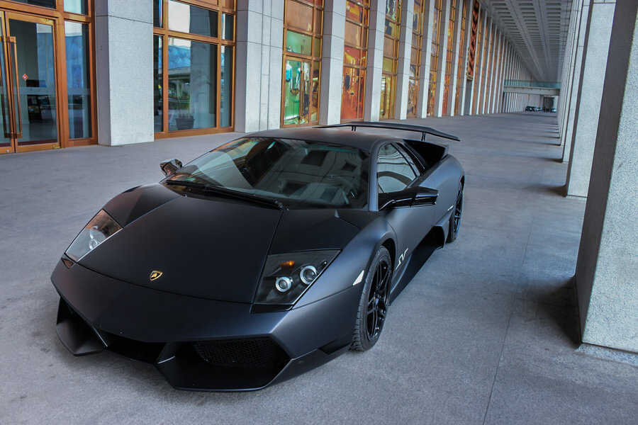 Matte Black Lamborghini Murcielago