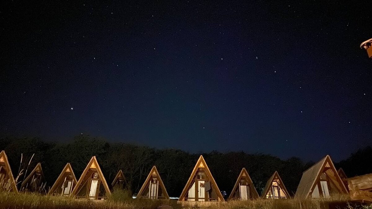 Ночь на территории, звездопад