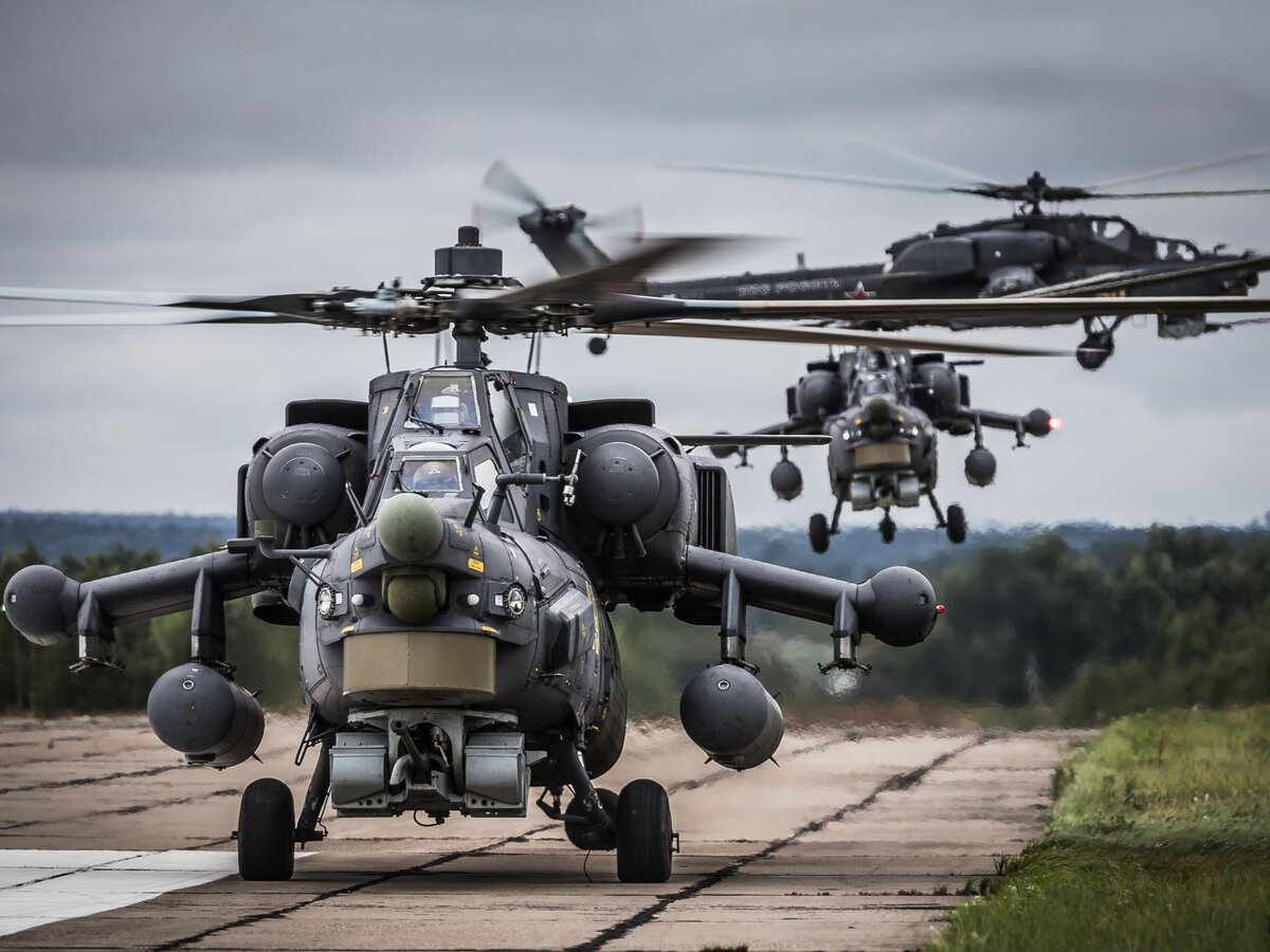 Ударные вертолеты Ми-28Н