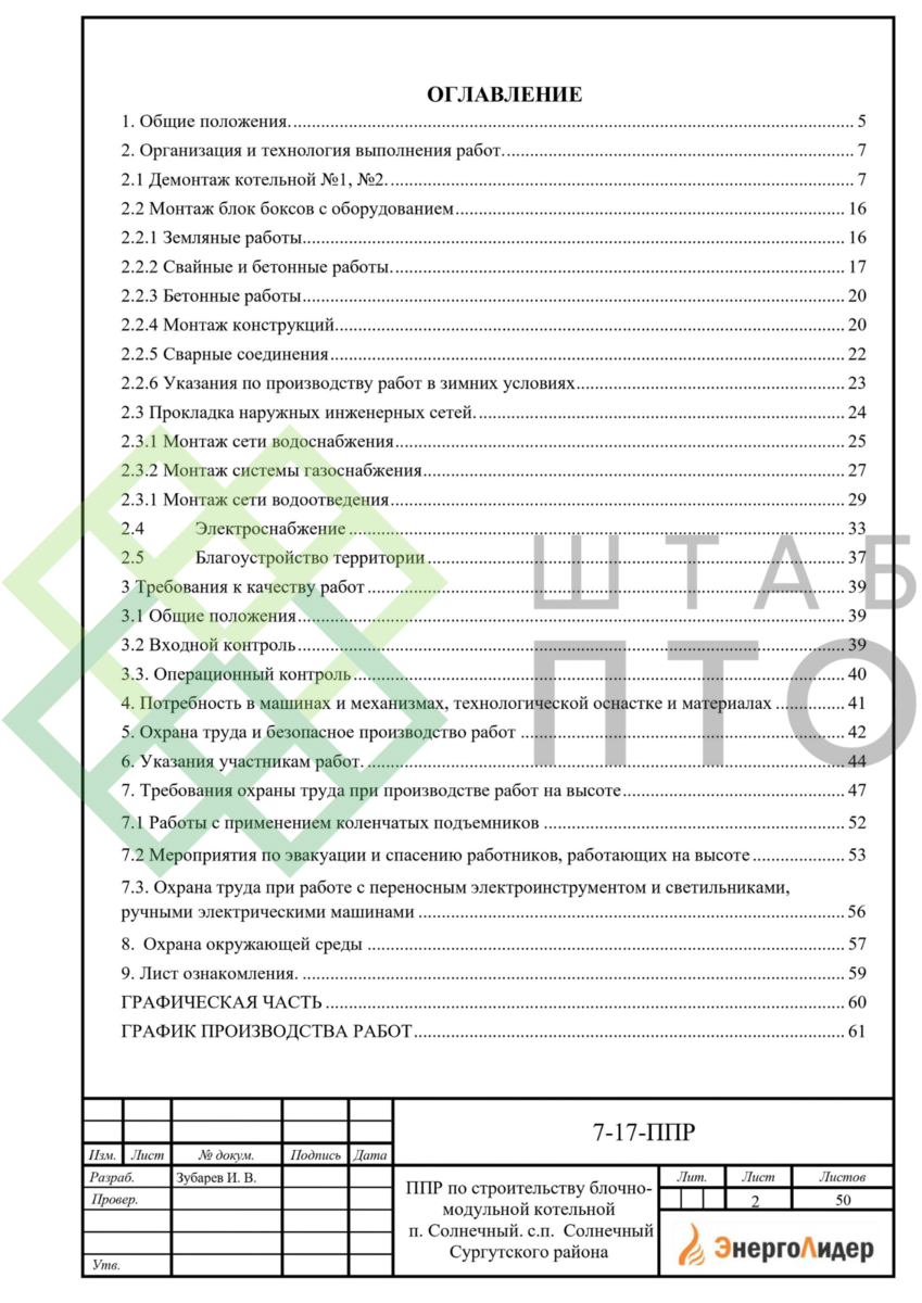 ППР по строительству блочно-модульной котельной. Пример работы. | ШТАБ ПТО  | Разработка ППР, ИД, смет в строительстве | Дзен