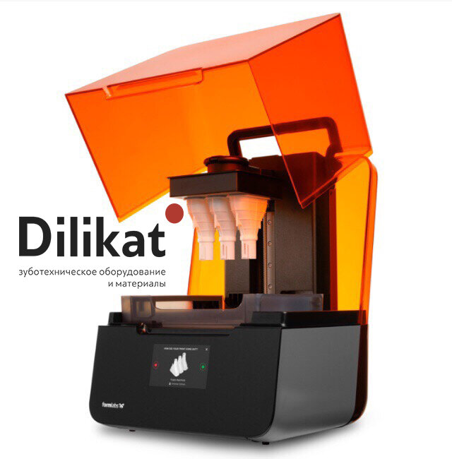 Formlabs Form 3 
Ключевые характеристики:
Разрешение по осям XY — 25 мк.
Мощность лазера — 250 мВ
Толщина слоя — 25 — 300 микрон.
Область построения — 145х145х185 мм.