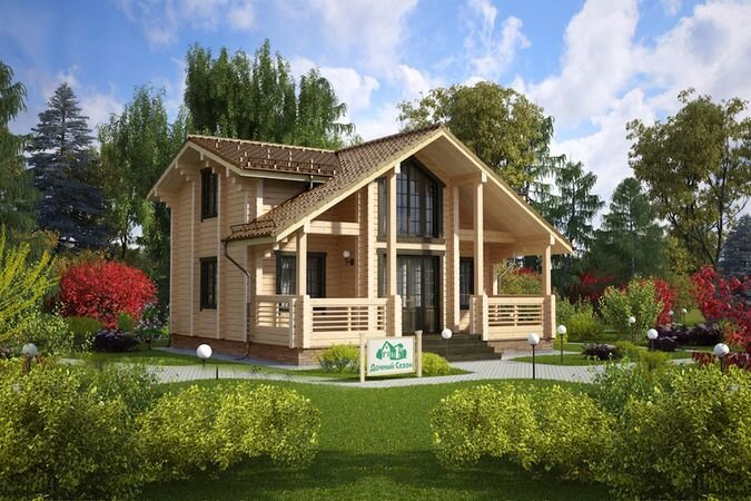 Каркасный дом "Гоулберн", 156 кв. м., от компании "Дачный Сезон"