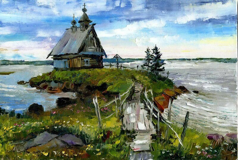 Русский пейзаж. Художник Марина Ханкова