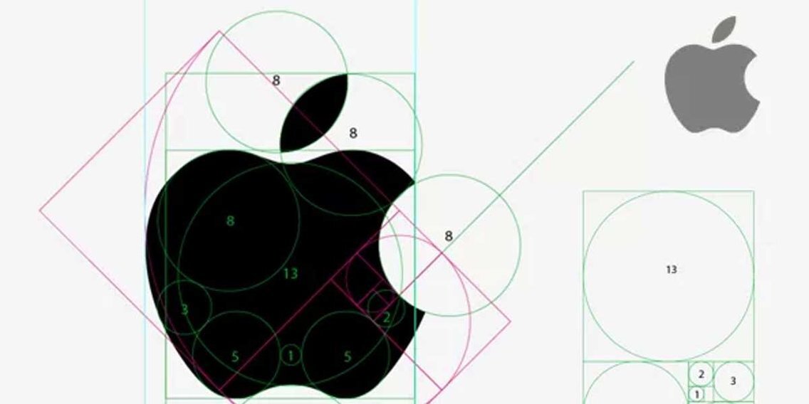 Использование "числа Фибоначчи" при разработке фирменного логотипа Apple.