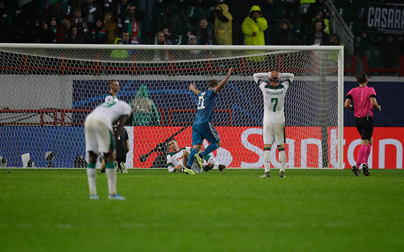 Победный гол Ювентуса. Фото с официального сайта ФК "Локомотив"