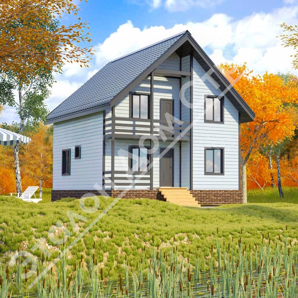 Дом 8х8 – один из самых востребованных типовых проектов