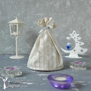 Мешочек для подарка из ткани