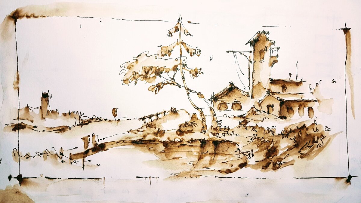 Как рисовать пейзаж - Эдуард Кичигин