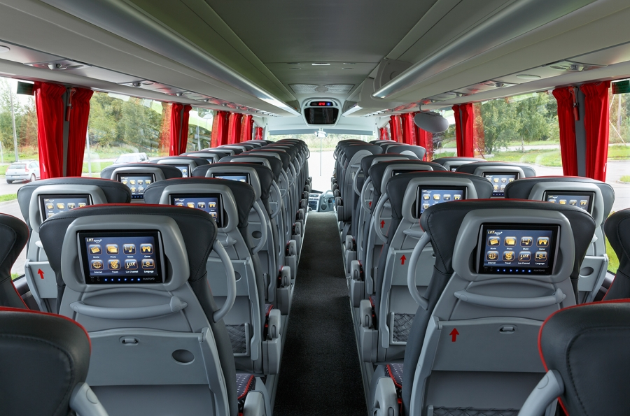 Салон автобуса. Источник: официальный сайт Lux Express