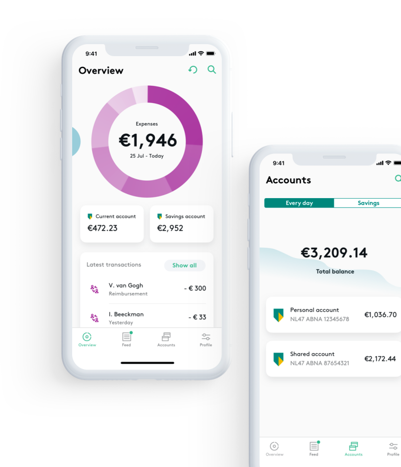 Агрегатор банковских счетов ABN AMRO, построенный на платформе Tink.