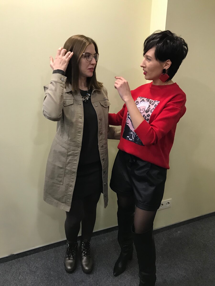 Фото из личного архива. Слева - я. Справа - Марина Щеняева