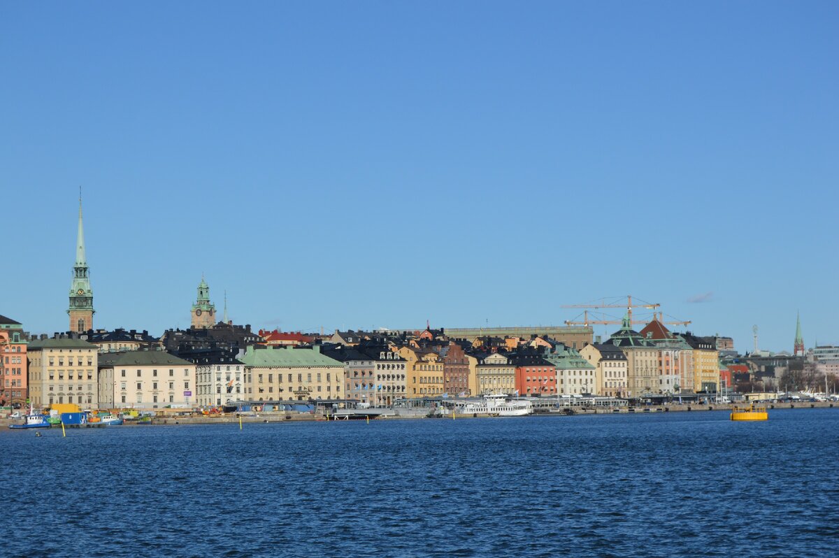 Стокгольм в марте с борта парома. Фото Полины Кудрявцевой