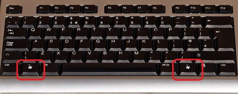 Где находится клавиша Win. Фото с https://pixabay.com/ru/