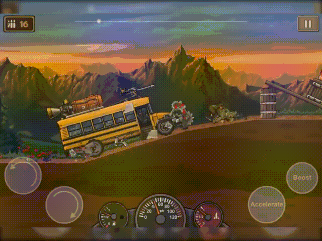 Геймплей мобильной игры Earn To Die