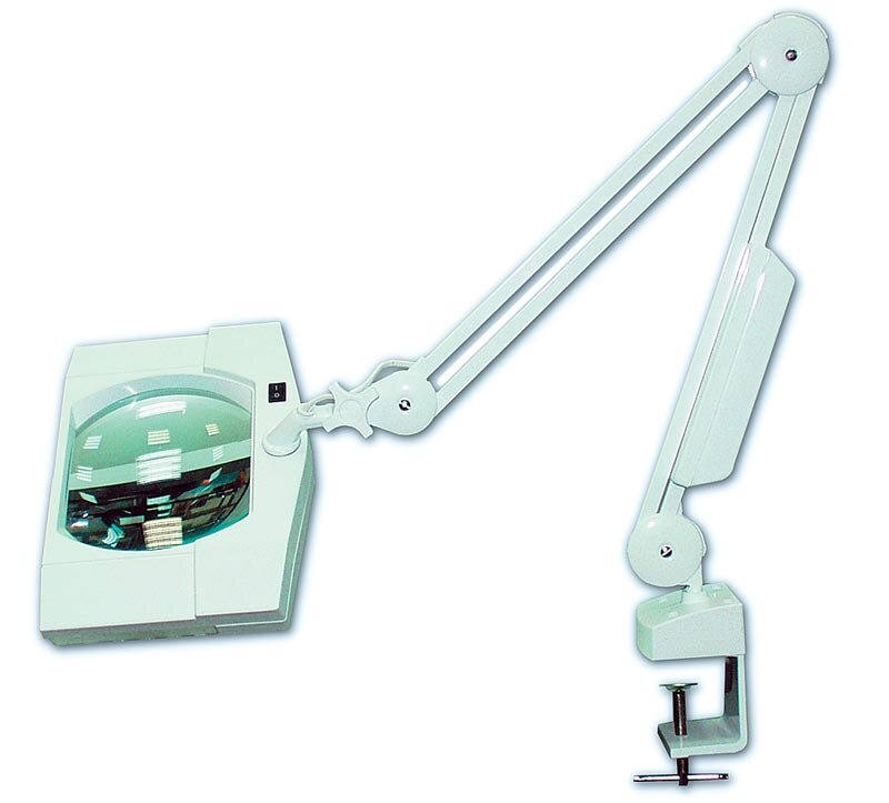 Бестеневой светильник с линзой (190*157 мм) с увеличением 5D