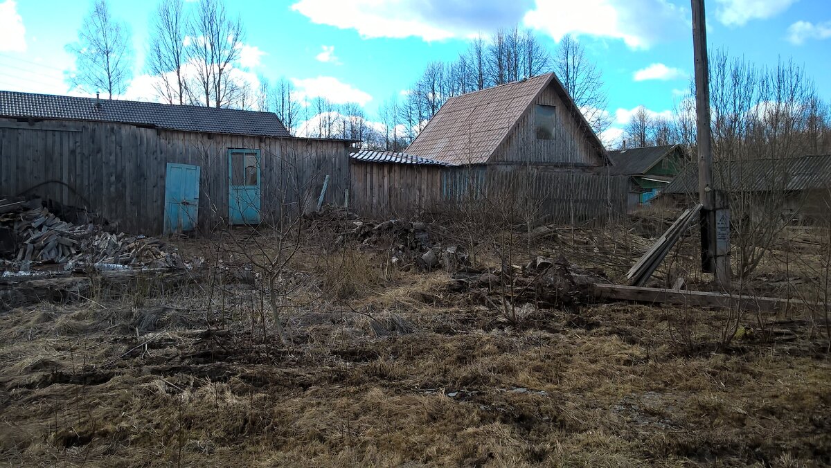 Наш участок за сараями