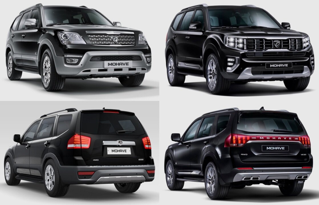 Киа Мохаве сравнение: предыдущая модель и рестайлинг 2021