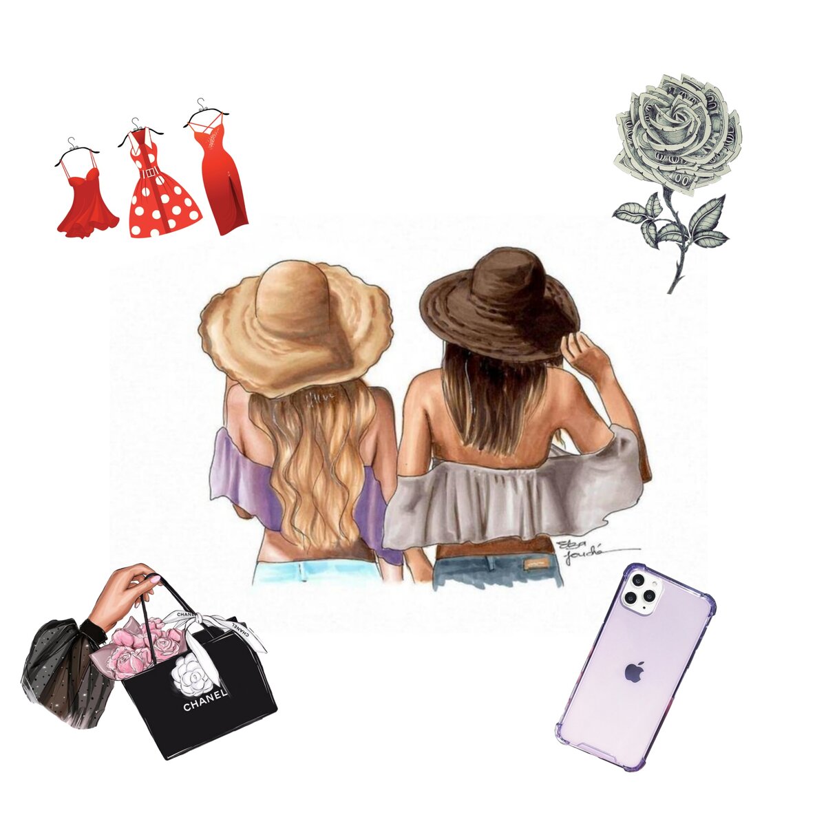 Коллаж сделан при помощи приложения Picsart 