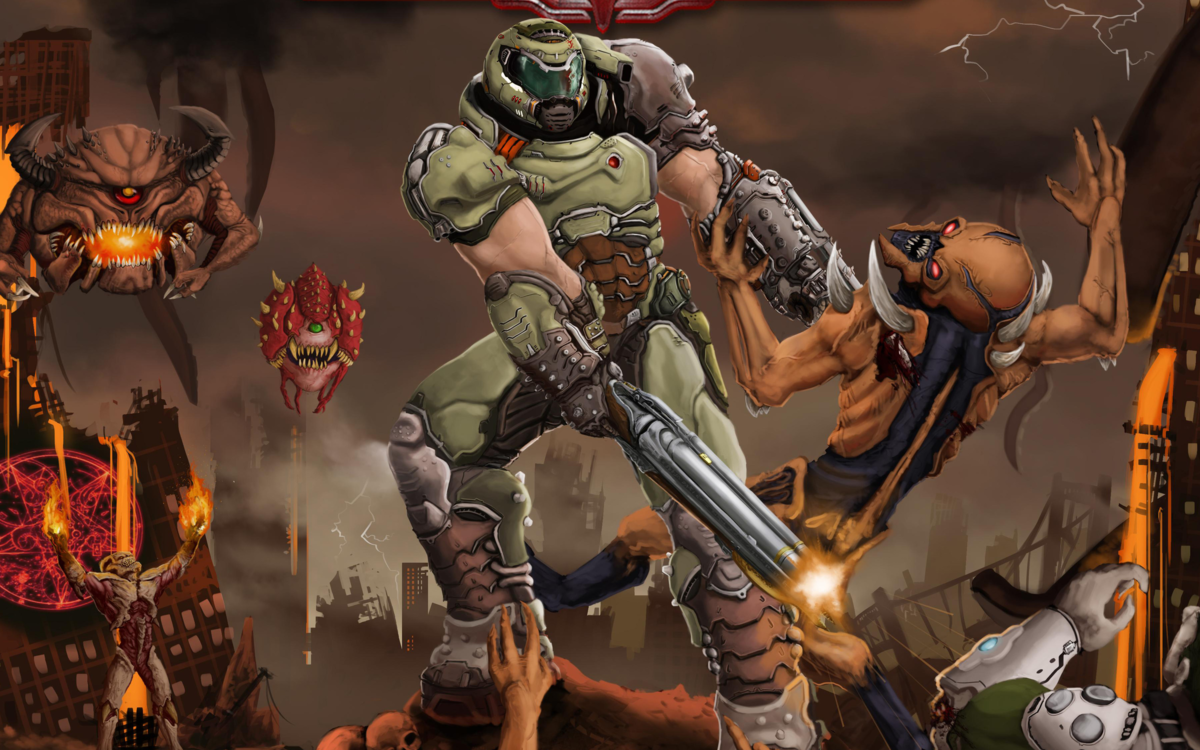 Doom 2016 Doomguy.