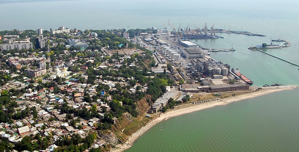 Таганрог- вид с высоты птичьего полета.