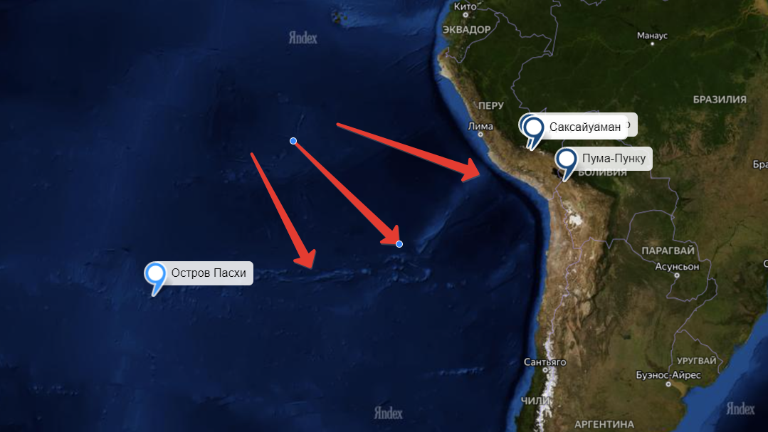 Где находится остров пасхи на карте