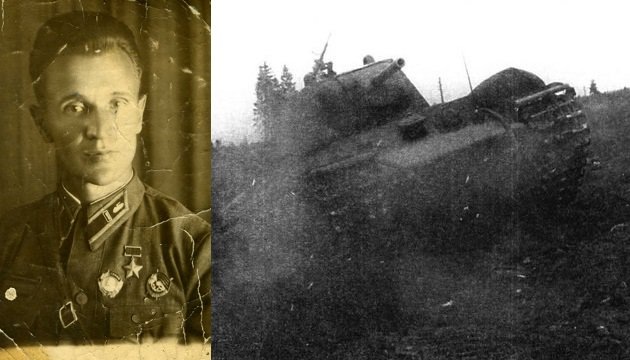 Зиновий Григорьевич со Звездой Героя, изображения взяты из военной хроники