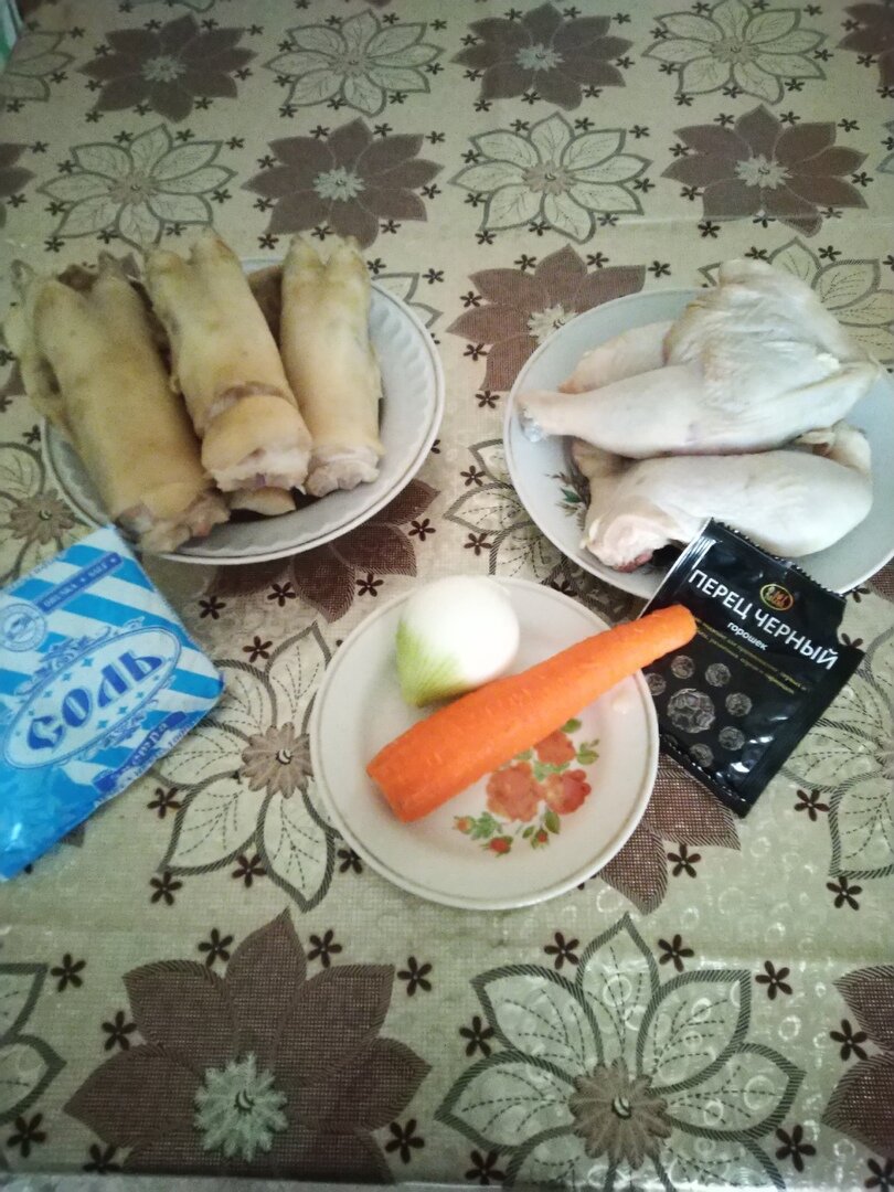 Ингредиенты холодца.