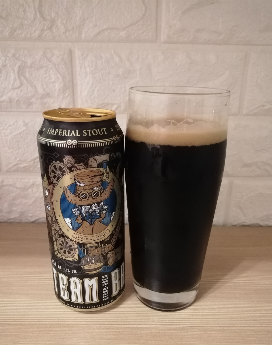 пиво steam brew imperial stout темное фото 1